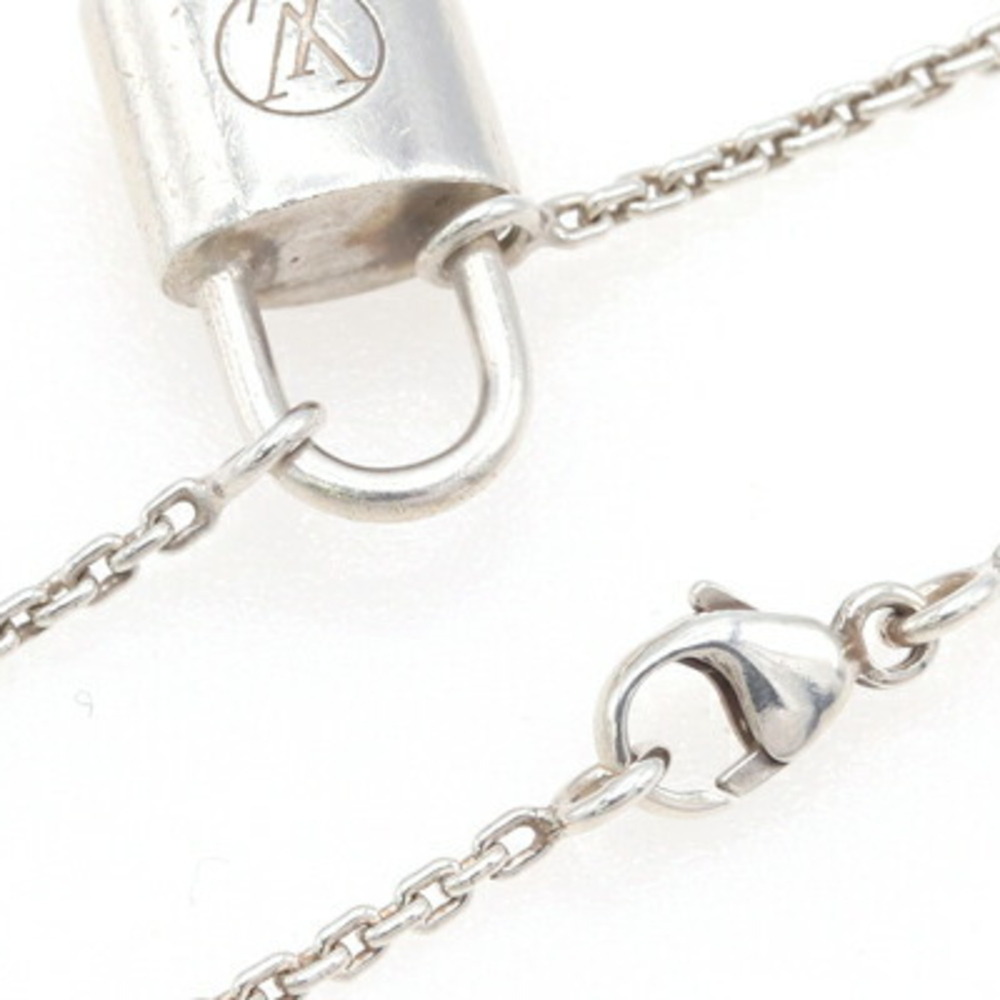 LOUIS VUITTON Silver Lockit Necklace - Picture 3 of 7